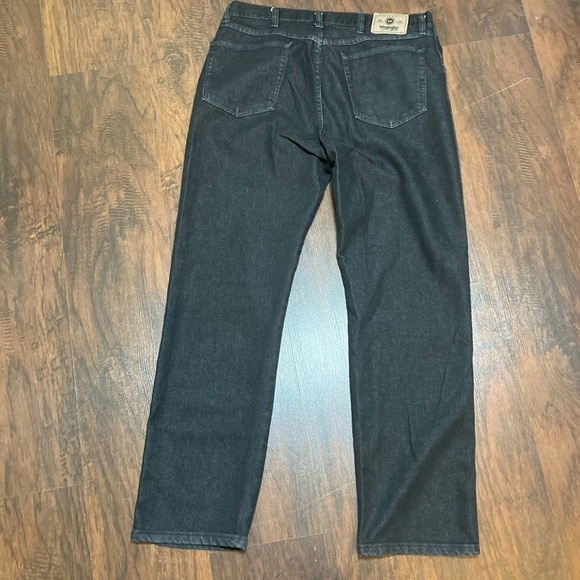 WRANGLER JEANS black denims regular fit 36/32 EUC - Picture 2 of 10